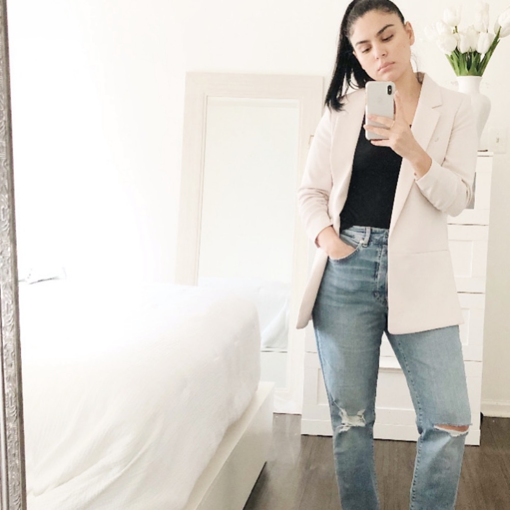 Long line blazer